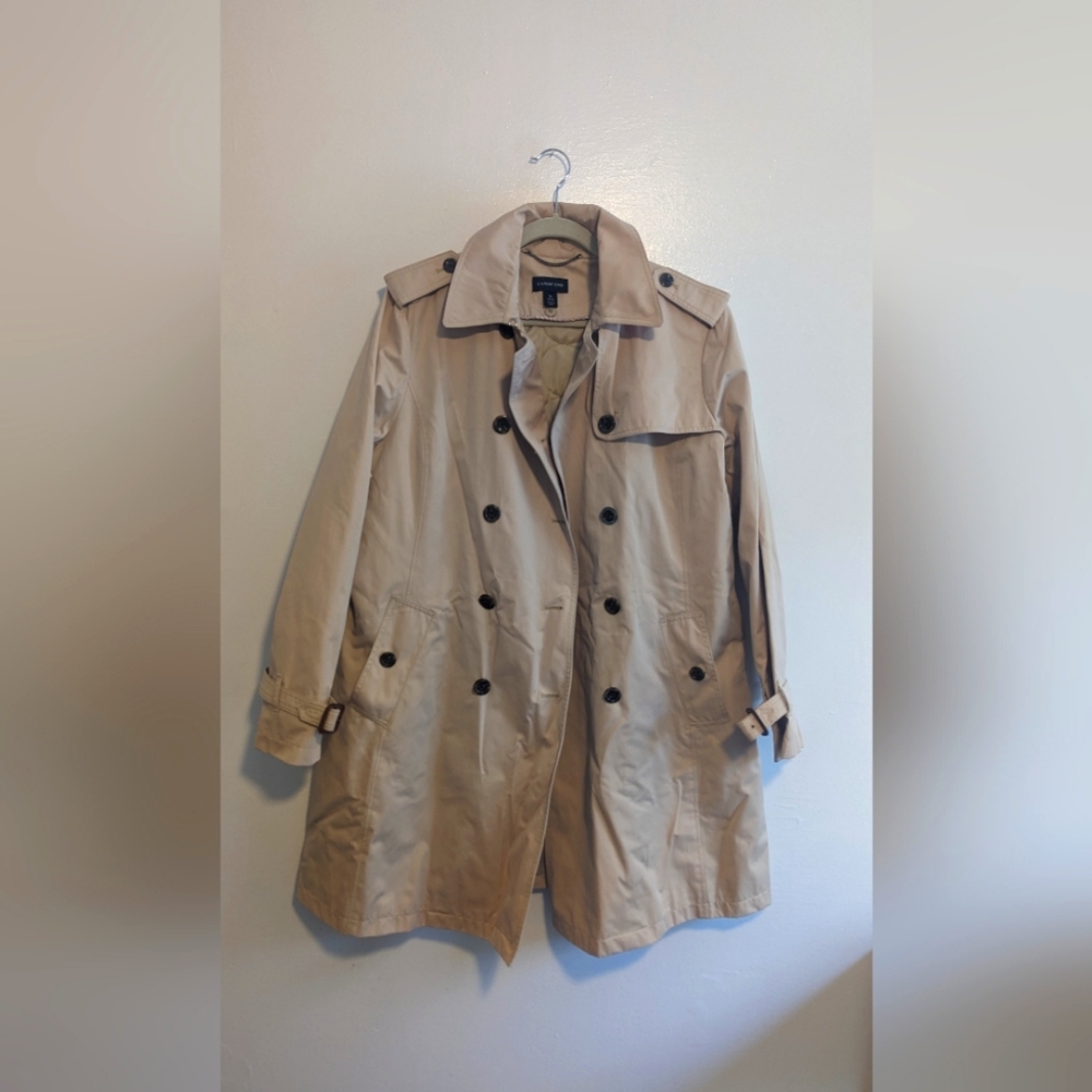 Land's End women's trench coat with removable insulation XL